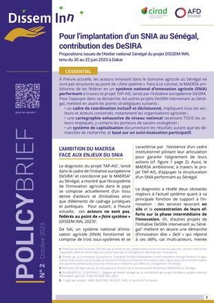 Couverture du policy brief n°2