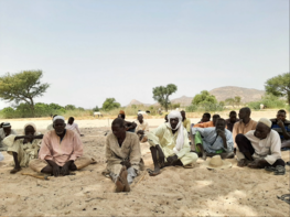 Focus group de pré-identification de sites de barrage souterrain dans le Guera - Tchad - 2021 © ACCEPT